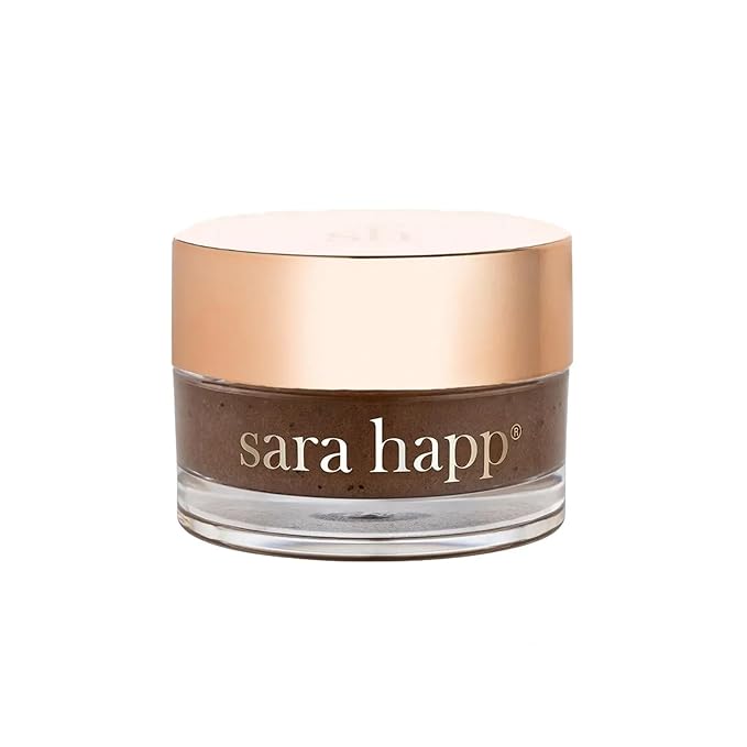 Sara Happ The Lip Scrub: Vanilla Bean Sugar Scrub for Dry Lips - Gently Exfoliate, Polish, and Revitalize Lips with Vitamin E and Jojoba & Grape Oils, Vegan, 0.5 oz.