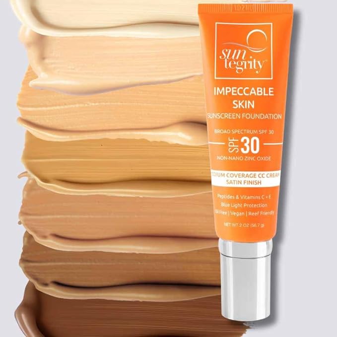 Suntegrity Impeccable Skin - Tinted Sunscreen, Broad Spectrum SPF 30 (Ivory) - 2 oz