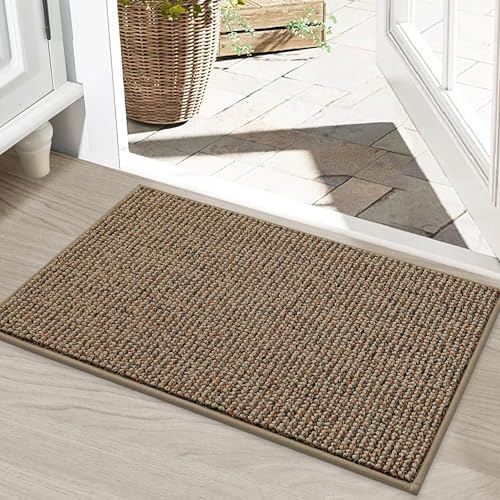 BEQHAUSE Dirt Trapper Door Mat 20" x 32", Non-Slip Washable Doormats by BEQHAUSE