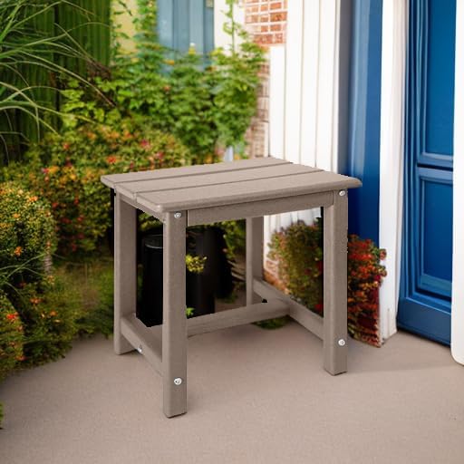 GARDENSTAR Adirondack Square Side Table, one-Tier Outdoor end Table, Patio Side - Image 6