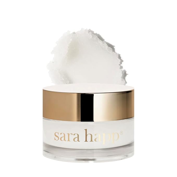 sara happ The Lip Scrub: Exfoliating Lip Treatment, Moisturizer for Dry and Flaky Lips (Coconut)