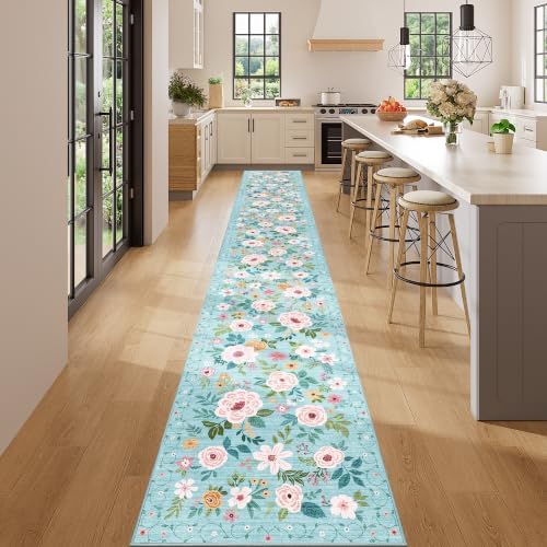 DUKINO 2x14 Runner Rug, Washable Long Kitchen Runner Rug Non Slip - Image 3