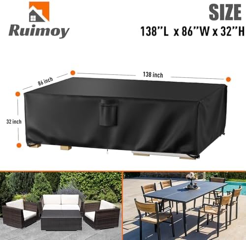 Patio Furniture Covers, Outdoor Furniture Cover Waterproof, General Purpose - Image 2