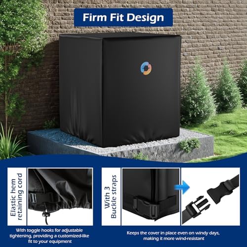 Air Conditioner Cover for Outside -600D Waterproof AC Units Cover Outdoor for - Image 6