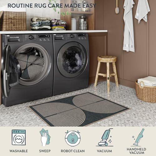 Lahome Rainbow Easy Jute Rugs for Entryway - Image 5