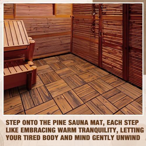 Nuanchu 24 Pack Wood Shower Floor Tiles - Image 5