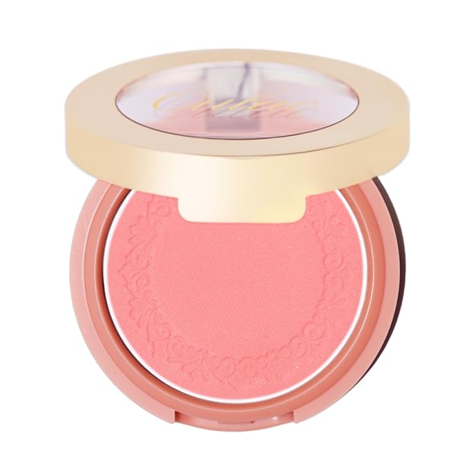 Oulac Yellow Pink Blushers for Cheeks Fair Skin Vegan,Mineral Powder Blush,Rich Colors, Buildable Blusher, Easy to Blend,Vegan,4,8g 13 Petal Blossom