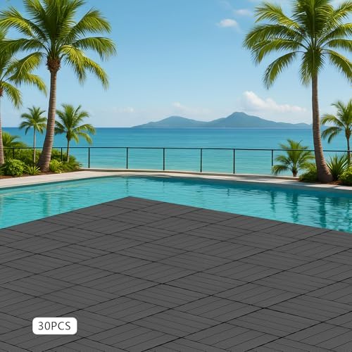 30Pcs Deck Tiles, Patio Flooring - Image 4