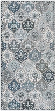 Lahome Moroccan Blue Small Area Rug, 2x4 Rugs - Image 2