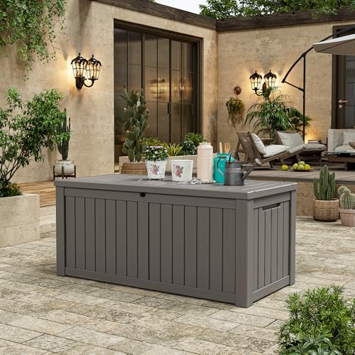 KAMABOKO Outdoor Storage Box, 160 Gallon Deck Box Outdoor Waterproof - Image 6