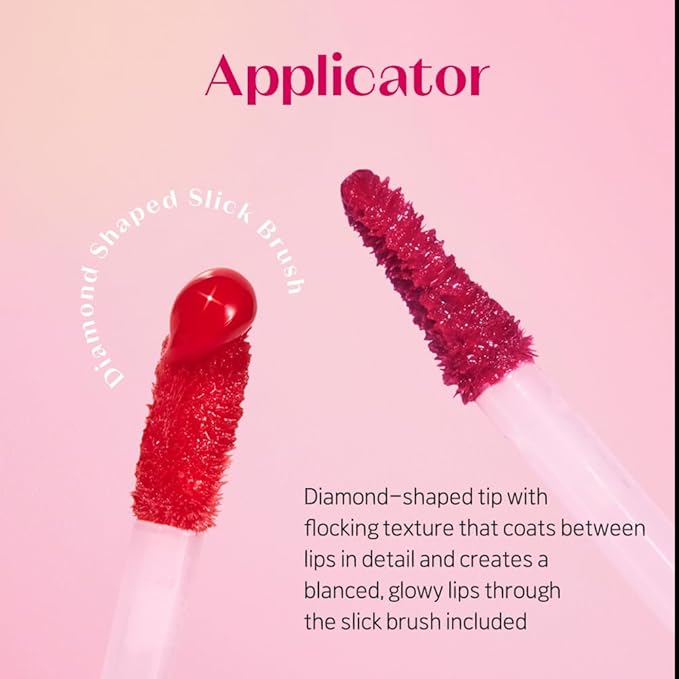 ETUDE Over Glowy Lip Stain Tint #4 Milk Brew | Non-Sticky Vegan Lip Tint | Moisturized & Long-lasting Lip Gloss | Daily Lip Stain for Dry Lips, Korean Makeup, K-beauty