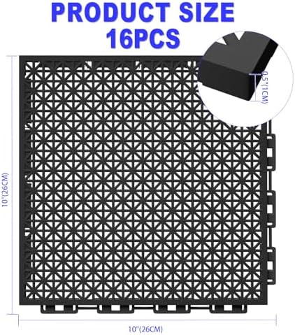 16 PCS Modular Interlocking Cushion Interlocking Floor Tiles - Image 3