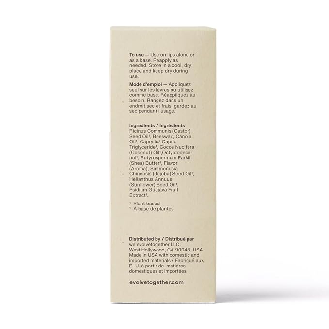 evolvetogether Lip Balm for Women & Men | Plant-Powered Hydration with Calming Lavender | Multi-Use Stick for Lips, Cuticles, Cheeks | Cruelty-Free, Paraben-Free | Made in USA (Anguilla, 1 Oz)