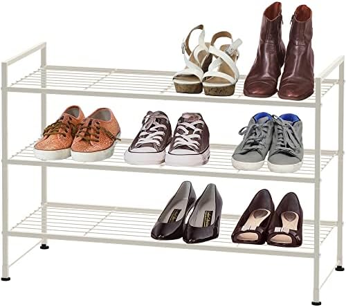 Simple Houseware 3-Tier Stackable Wired Grid Shoe Rack by SimpleHouseware