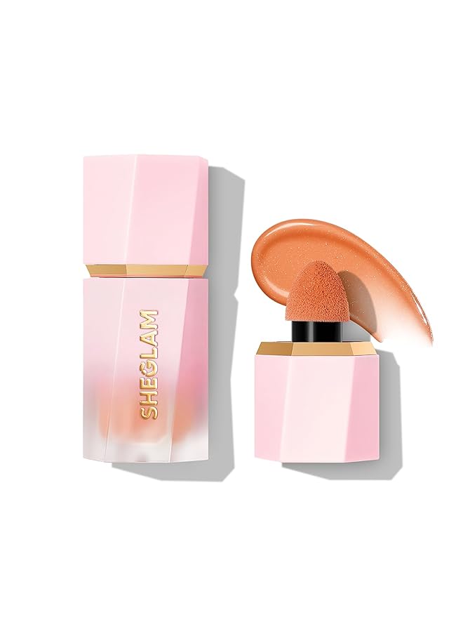 SHEGLAM Color Bloom Dayglow Liquid Blush Makeup for Cheeks Shimmer Finish - Float On