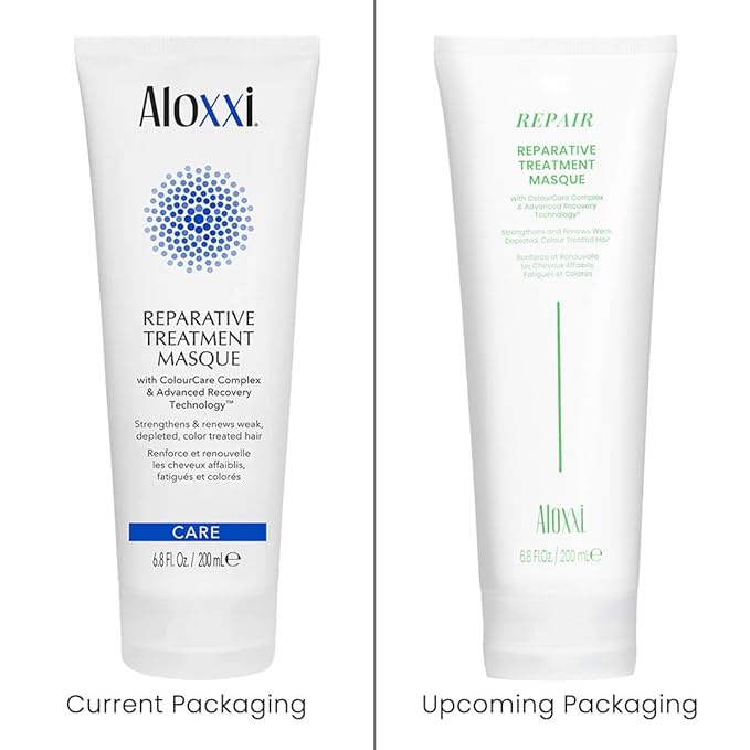 ALOXXI Repair Hair Mask for Color-Treated Hair Enriched with Keratin & Peptides, Deep Conditioning Treatment for Dull and Damaged Locks, 6.8 Fl Oz