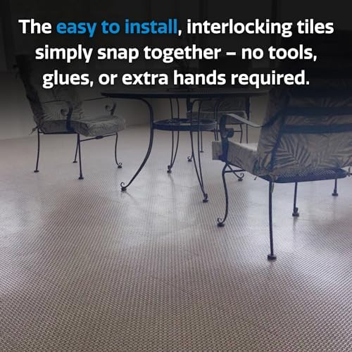 SnapLock DuraGrid 12"x12" Interlocking Deck Tiles, 40 Pack - Image 5