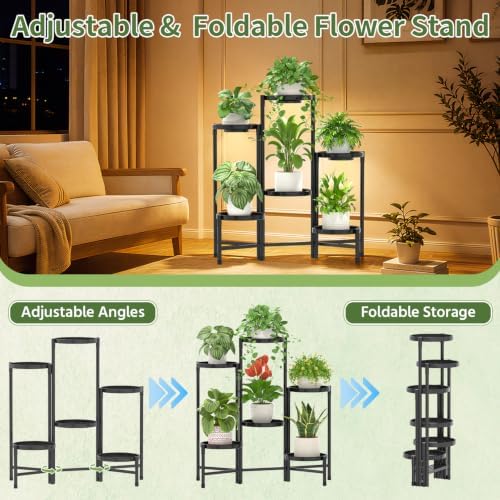 LASZOLA Plant Stand Indoor 10 Inch Large Tray - Image 6