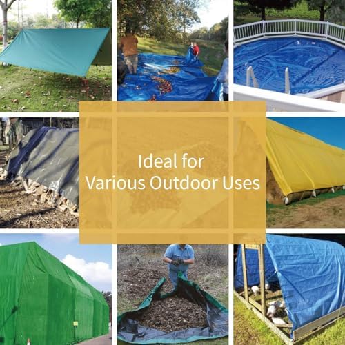 GUARD SHIELD Heavy Duty Tarp 30x40 Feet Green Multi Purpose Thick Waterproof - Image 6