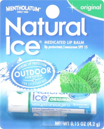 Mentholatum Natural Ice Lip Balm Original SPF 15 1 Each