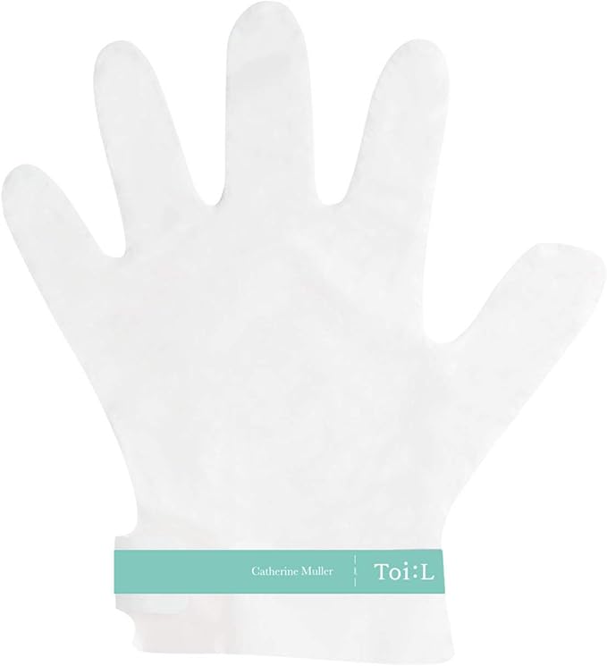 Catherine Muller Floral Hand Mask 8 Pairs, Moisturizing Gloves for Dry Hands with Elder Flower & CICA, Repairing and Nourishing Hand Care Treatment for Cracked, Rough, and Dry Skin