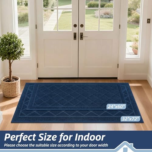 BEQHAUSE Dirt Trapper Door Mat 24" x 60", Doormat Non-Slip - Image 2