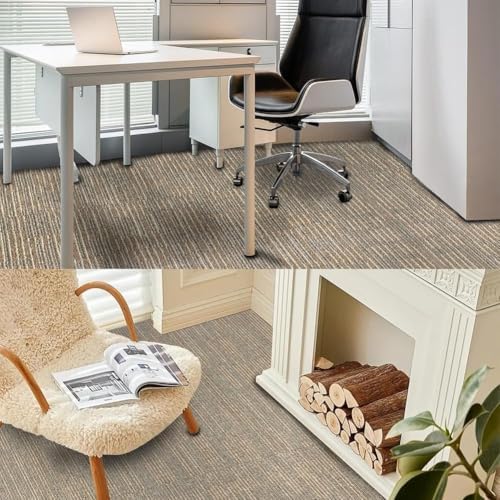 LITA Carpet Tiles Reusable 24" x 24" Squares Indoor/Outdoor, Khaki Polypropylene - Image 7