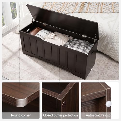VANKILEY 47.2" Storage Chest Extra Large, Wooden Storage Trunk - Image 6