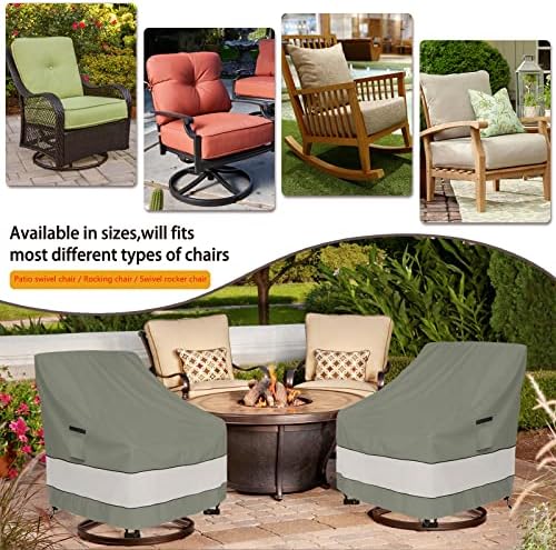 Patio Chair Covers Waterproof Patio Furniture Covers, 30W x 34D x 38 H Inches - Image 4