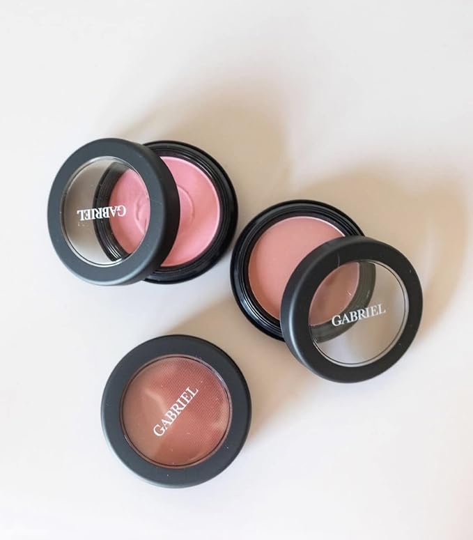 Gabriel Cosmetics Blush (Rose- Medium Muted Pink/Cool Matte), Natural, Paraben Free, Vegan, Gluten-free, Cruelty-free, Non GMO,enhanced with Sea Fennel, creamy and natural finish, 0.1 oz