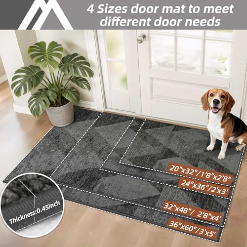 COSY HOMEER Entryway Rugs Doormat 36"x60", Non-Slip Absorbent Door Mat - Image 5