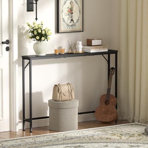 47.2" Console Table, Narrow Entryway Table, Skinny Sofa Table, Behind CouchTable - Image 2