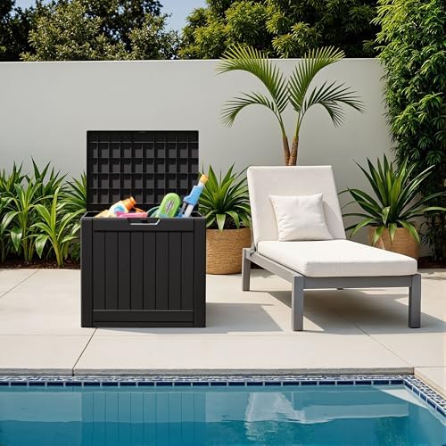 Flamaker Resin Deck Box 40 Gallon Waterproof Outdoor Storage Box - Image 2