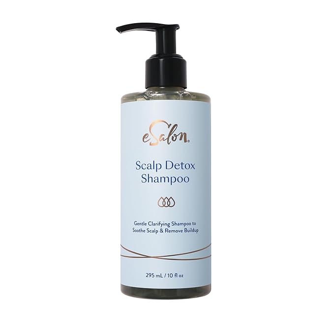 eSalon Scalp Detox Shampoo, Gentle Clarifying with Nettle and Prickly Pear Extract, 10 fl oz