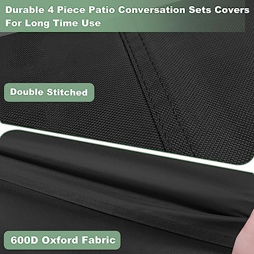 Gasadar 4-Piece Patio Furniture Covers Set, Waterproof Outdoor Furniture Set - Image 3