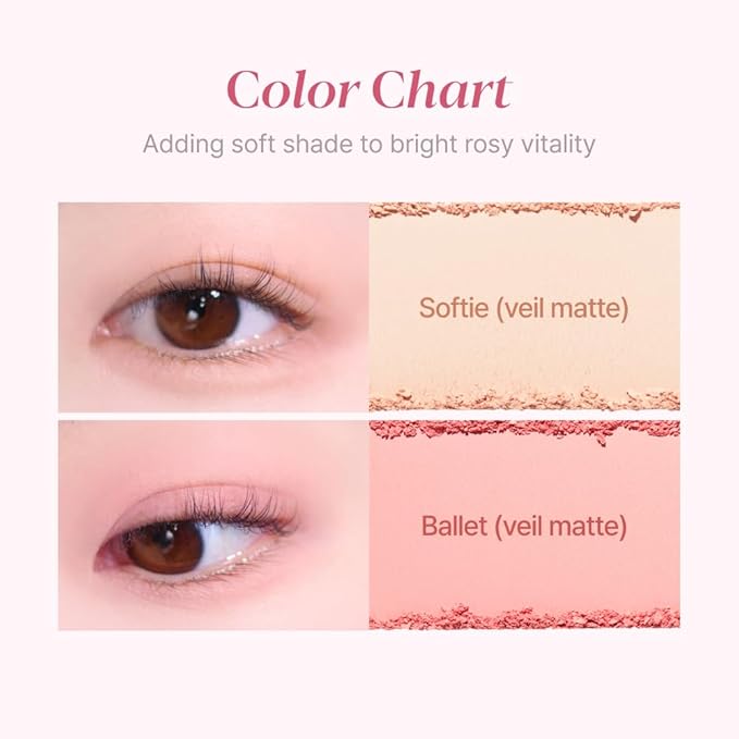Espoir Real Eye Palette All New #3 Rosy BB 0.2 oz | Multi-Use Long-Lasting Blendable 8 Colors Natural Glitter Soft veil matte Makeup Eyeshadow Palette for Various Makeup Looks | Korean Makeup