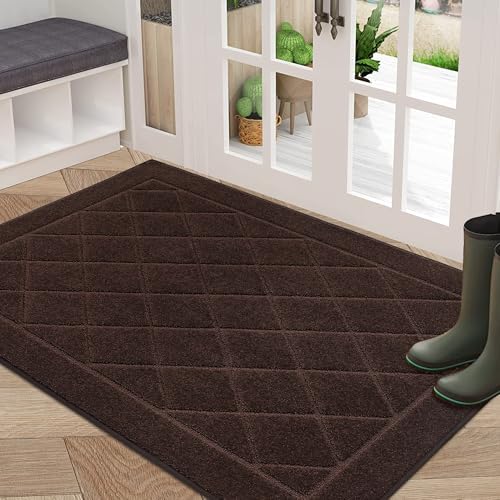BEQHAUSE Dirt Trapper Door Mat 32" x 48", Doormat Non-Slip by BEQHAUSE