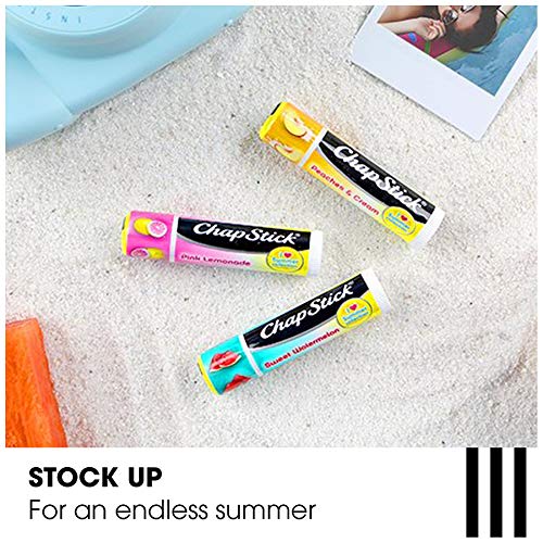 ChapStick Lip Moisturizer I Love Summer Collection 3-Packs (12 Sets/36 Tubes) – Bulk Lip Balm, Refreshing & Sweet, 0.15 Oz Ea