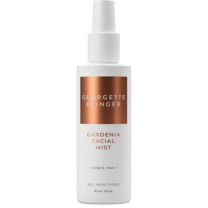 Georgette Klinger Gardenia Facial Mist - Collagen-Infused Face Spray, Long-Lasting Makeup, Hydration for Dewy and Smooth Skin, Anti Aging for All Skin Types- 4.2 oz