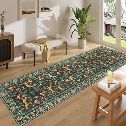 DUKINO 2x8 Washable Runner Rug, Non Slip Animal Kitchen Runner Rug - Image 3