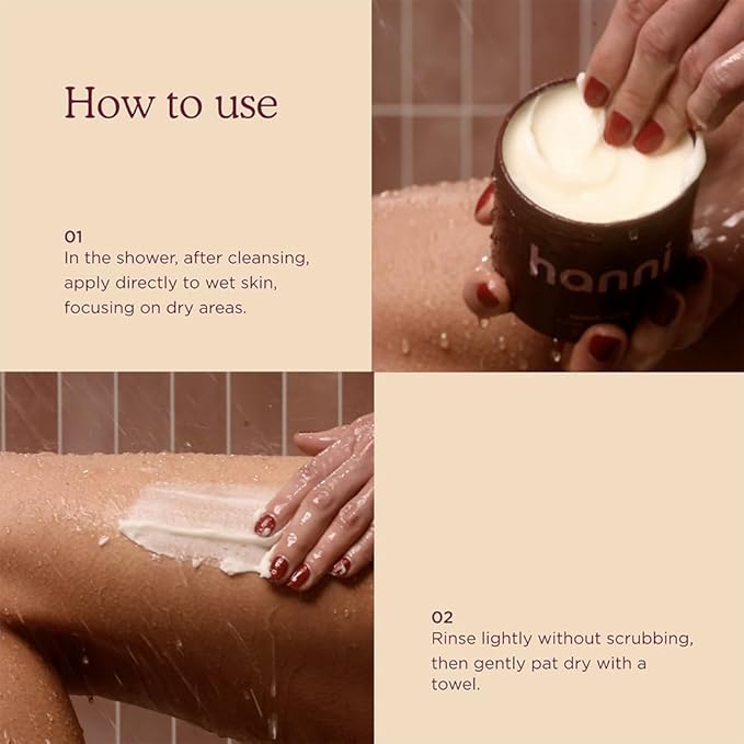HANNI Splash Salve Body Mask, In-Shower Moisturizer with Coconut, Jojoba, Shea Butter & Glycerin, Deep Conditioning for All Skin Types, 250 mL / 8.8 oz (2 Pack)