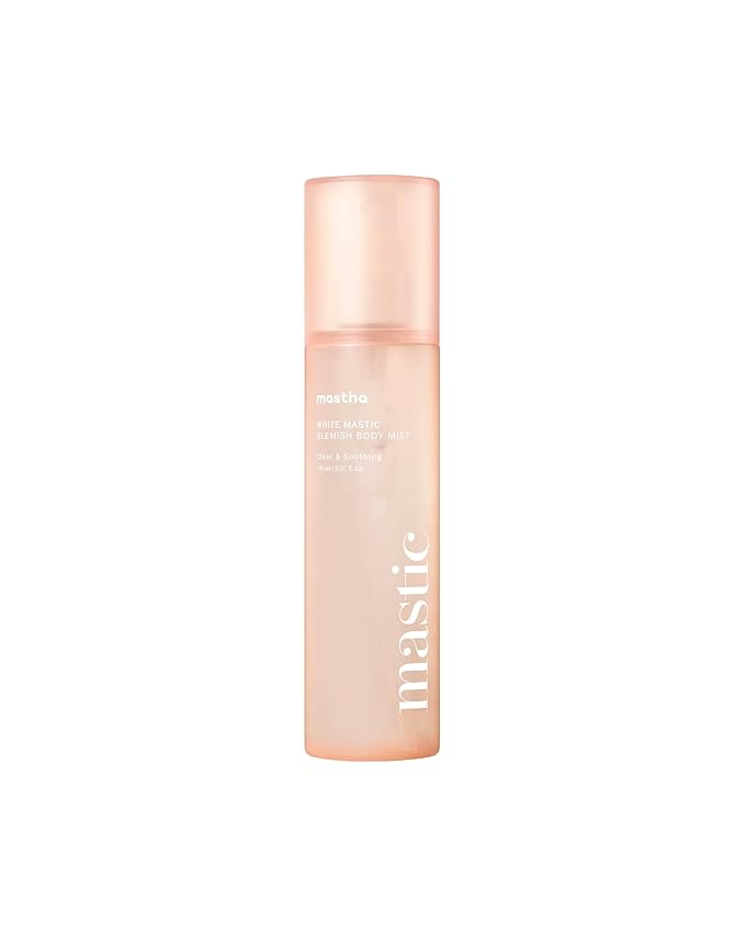 MASTINA White Mastic Body Mist (5.1fl oz) Soothes & Cools Body Spray Fermented Mastic Gum, Brightening & Hydrating Body Spray,Lightweight Moisture & Glow