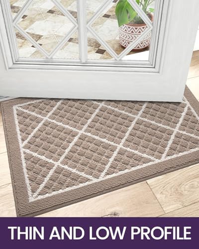 DEXI Front Door Mat Indoor Entryway 32x48 Inside Entrance Doormat Beige - Image 5