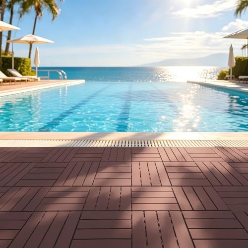 44 Pack Plastic Interlocking Deck Tiles - Image 2