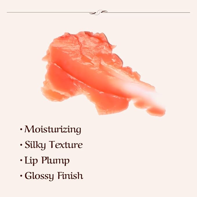 [CHALLANS de PARIS] Elegant Glosy Premium Lip Balm(Coral), Instinct Plumping Lip, Moisturizing Lip Care, Glossy and Smoother Lips, Lip Gloss(Coral)