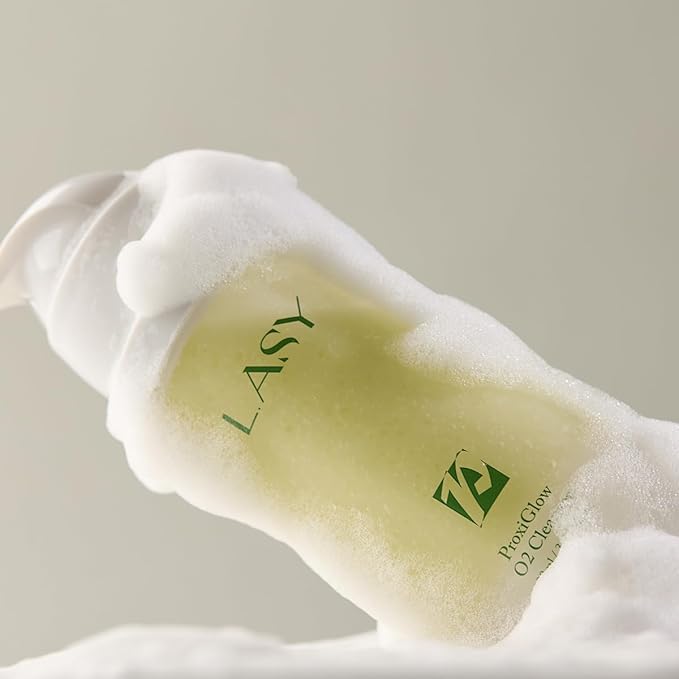 L.ASY ProxiGlow O2 Cleanser (3.4 fl.oz) – Oxygen-Infused Hydrating Facial Wash