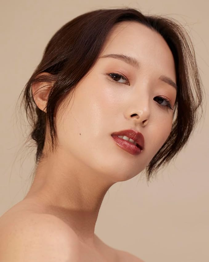 Henné Organics Luxury Lip Tint - Moisturizing, Sheer Natural Color - Nightfall (Dark Red)