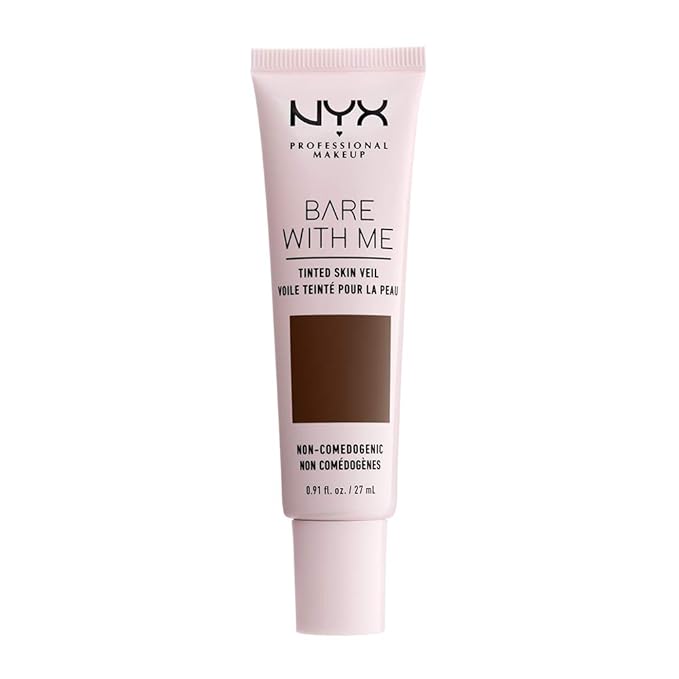 NYX PROFESSIONAL MAKEUP Bare With Me Tinted Skin Veil, Lightweight BB Cream - Deep Espresso