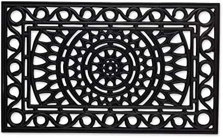 DII Rubber Doormats Collection All Weather, Sun Scroll by DII