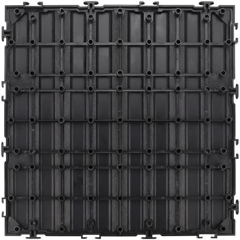 Design House Square Deck Tile, Modern Ebony - Image 4